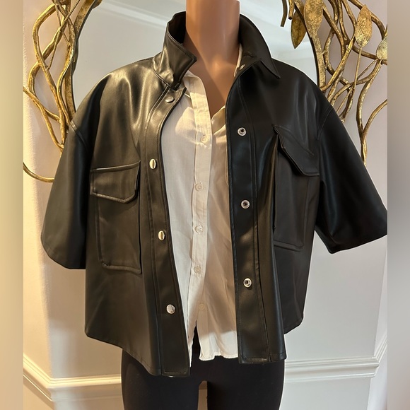 VIGOSS button down pleather jacket - Picture 9 of 15